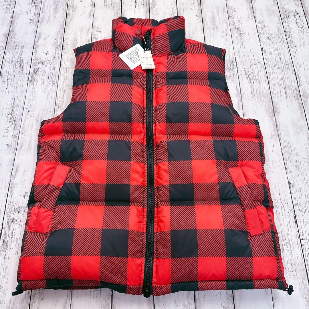 新品6.6万円】TMT チェックダウンベスト⭐︎レッド - メルカリ