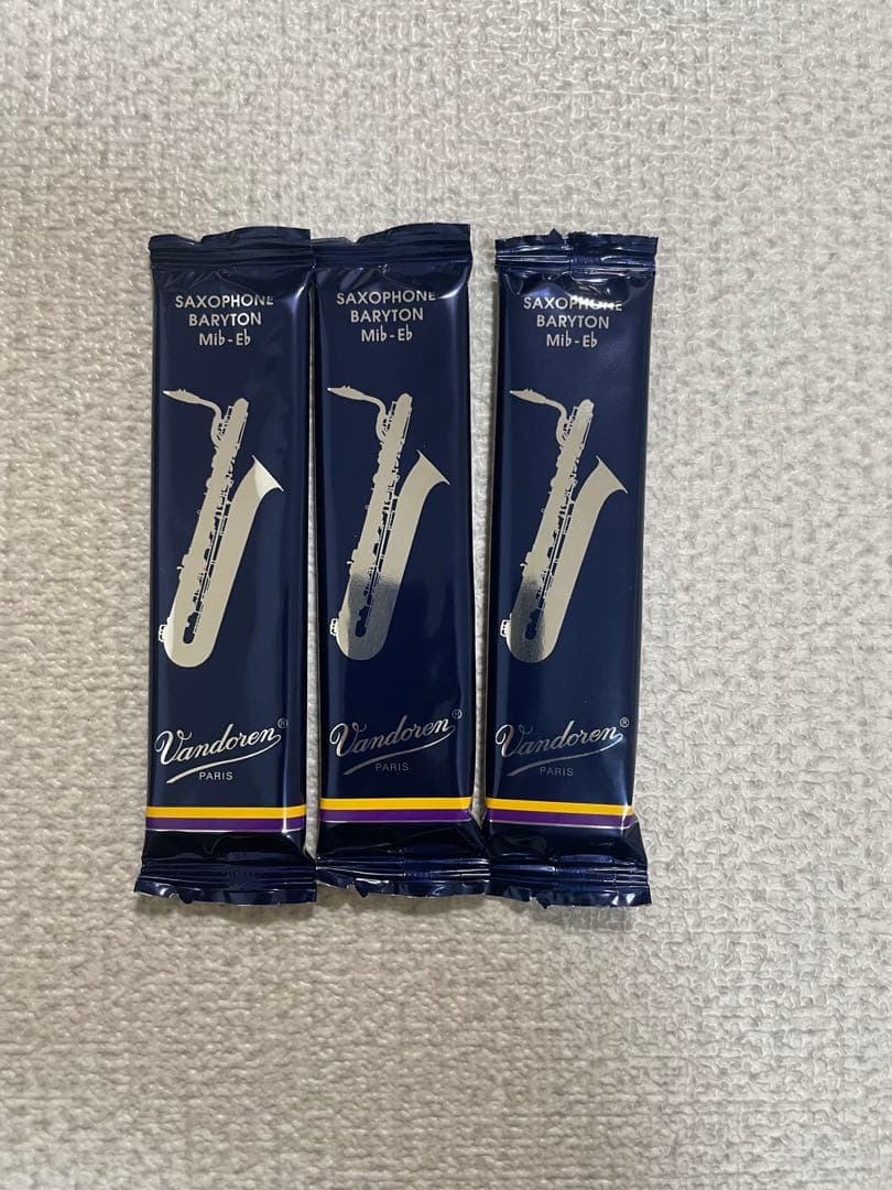 バンドレン トラディショナル バリトンサックスリード 3番 3本入り