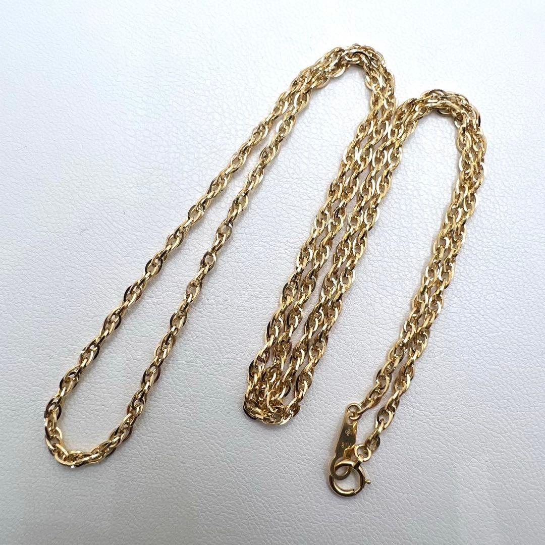 K18 ネックレス　幅2.5㎜　59cm 10.02 g ジュエリーマキ印 k18-mt-22_5-55.jpg