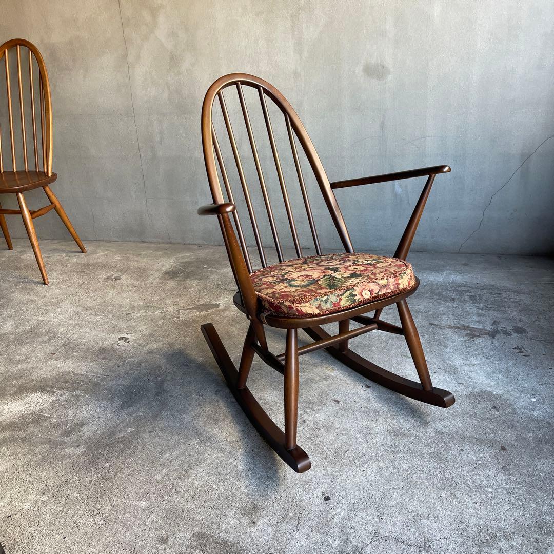 アーコール　クエーカー ロッキングアームチェア　オールド ヴィンテージ ヴィンテージ クエーカーロッキングチェア｜アーコール ERCOL