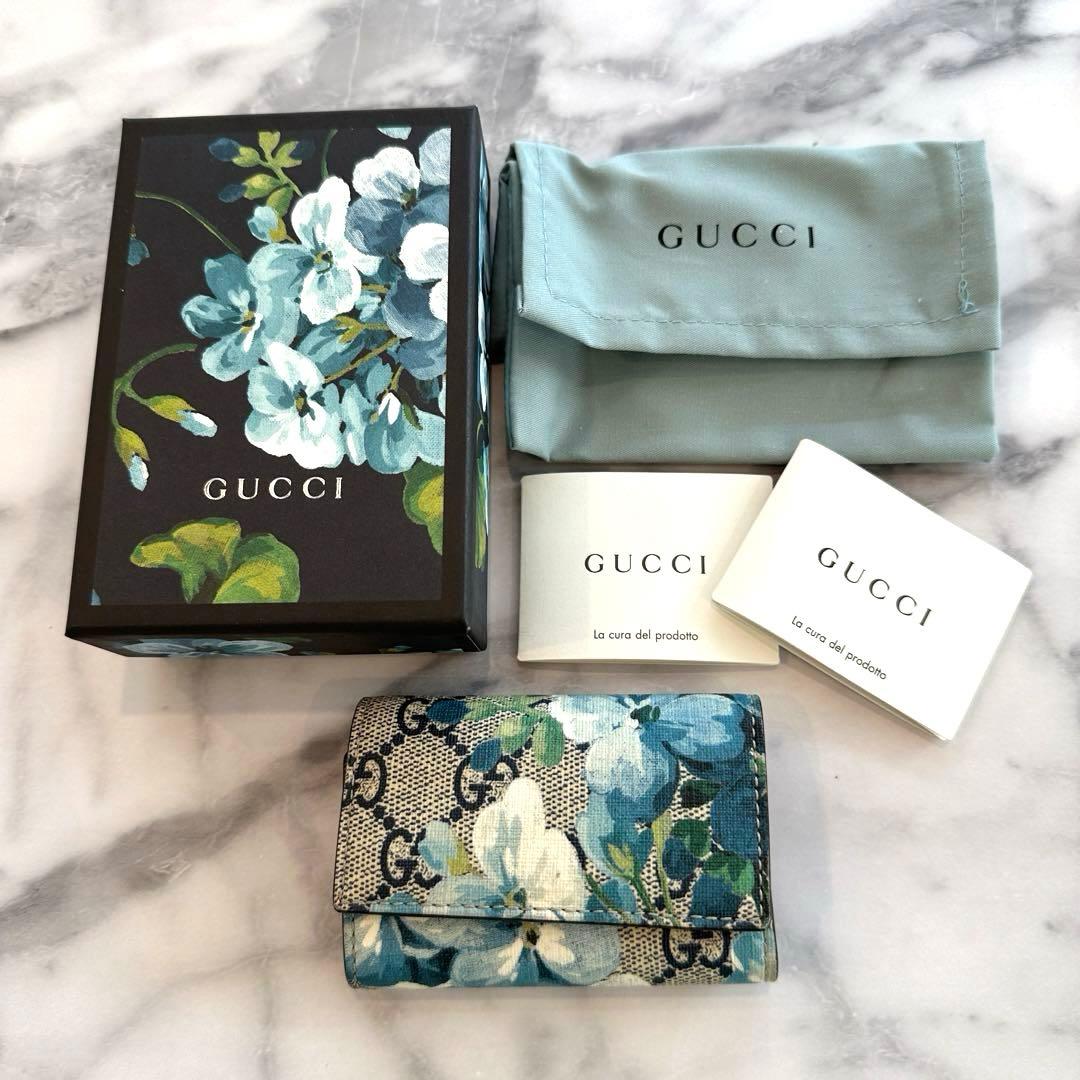 GUCCI キーケース ブルームス 花柄 - メルカリ