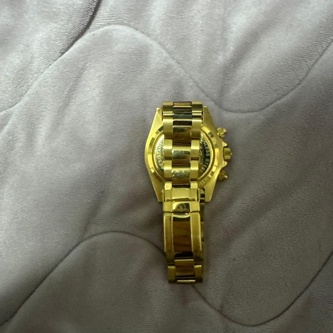 VALENTINO DOMANI 金無垢 腕時計 クォーツ ジルコニアゴールド