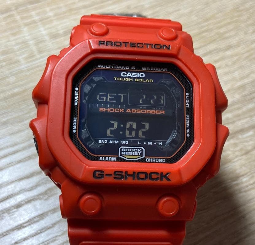 希少カラー カシオ ジーショック GXW-56-4JF 電波ソーラー オレンジ