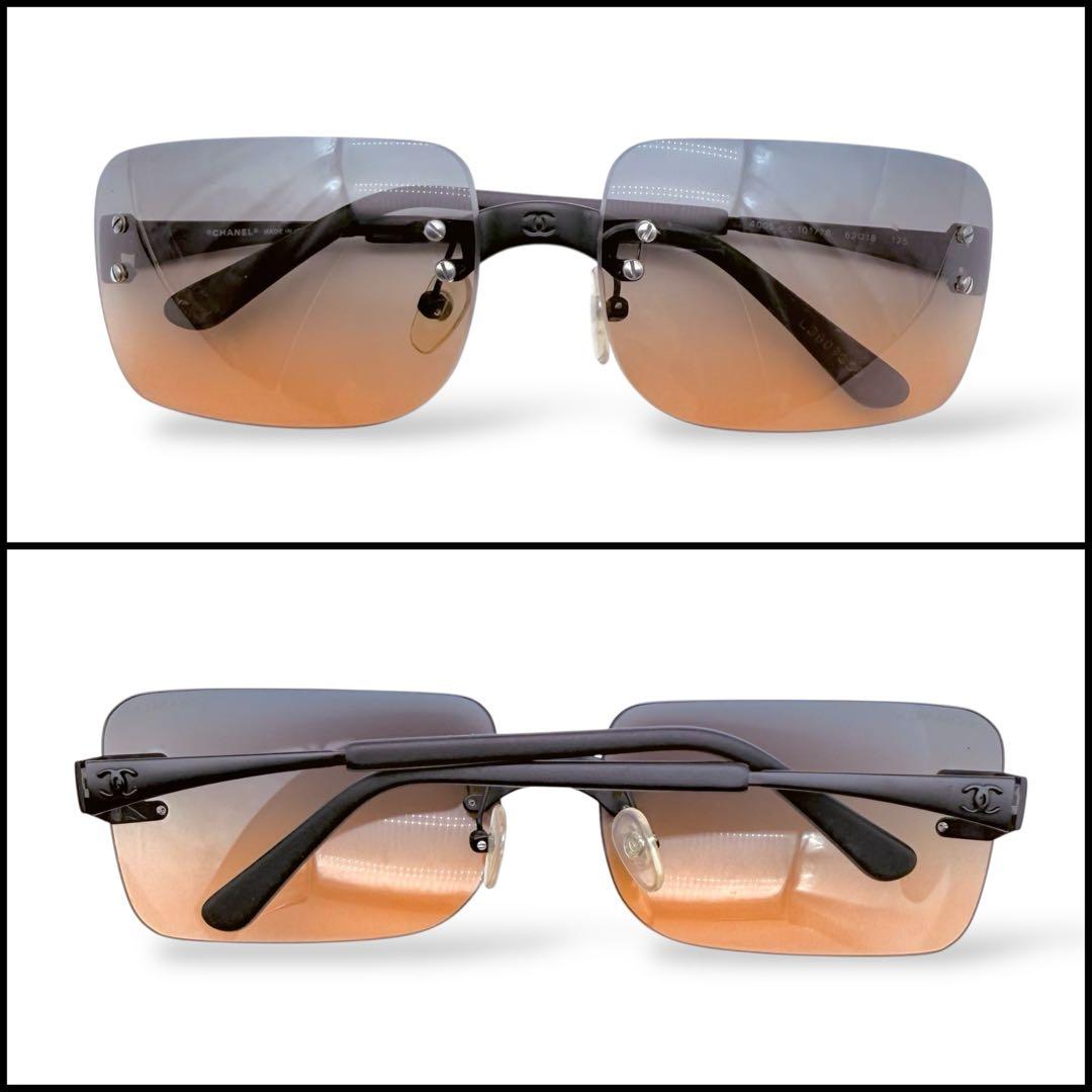 CHANEL シャネル リムレス スクエア サングラス ココマーク ミラー