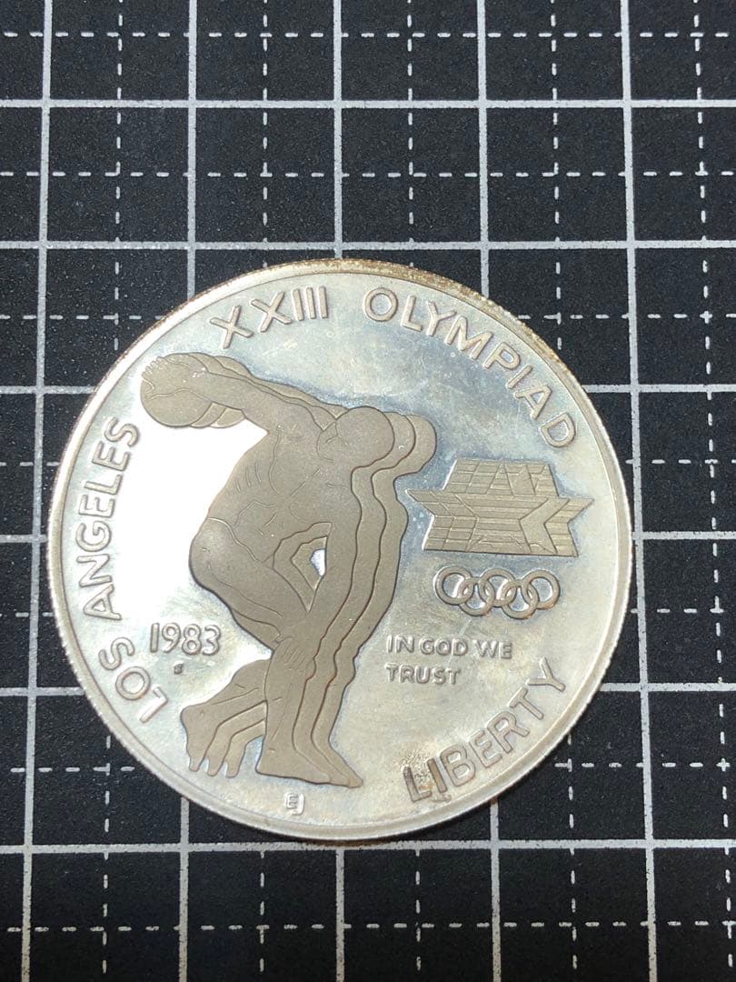 N4277【アメリカ・銀貨】1983年1ドル 外貨 硬貨 古銭 コイン 銀貨