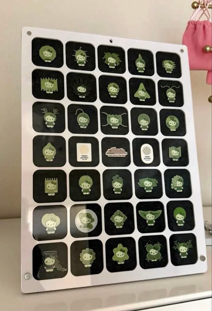 大阪 万博 藻 キティ ピンバッジ 全32種 コンプリート&日本館