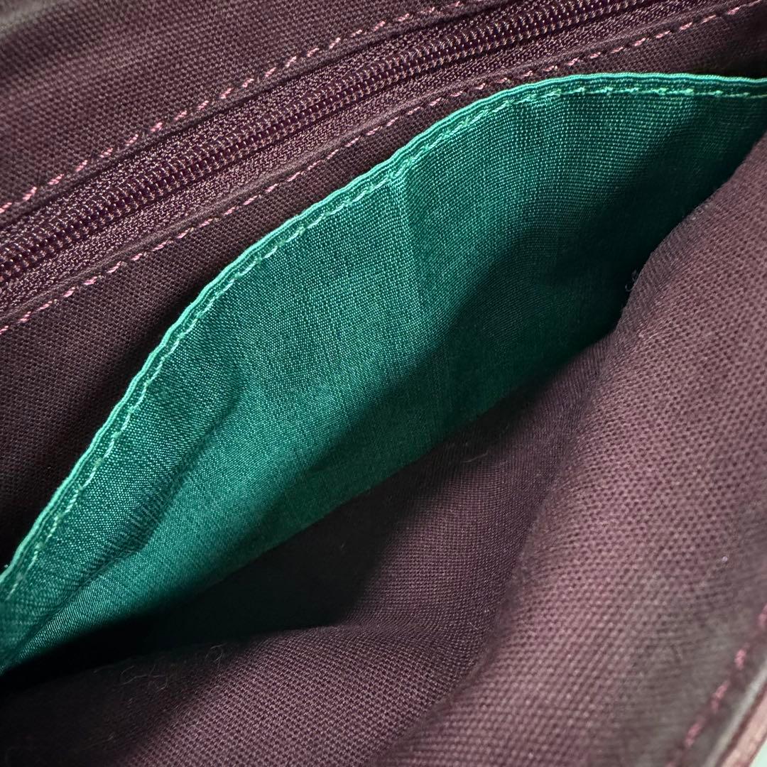 美品】ポールスミス ショルダーバッグ シボ革 マルチストライプ