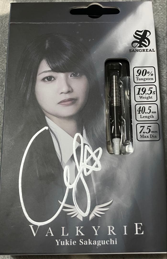 新品⭐︎直筆サイン入り ヴァルキリー 坂口優希恵モデル 2BA ダーツ サングリアル Valkyrie ヴァルキリー 2BA19.5g 坂口優希恵選手 ダーツ