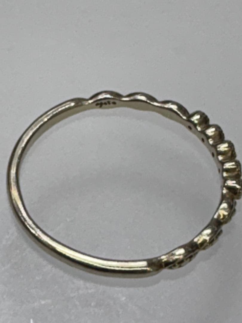 アガット・k10ダイヤリング・13号・1.2g・中古品