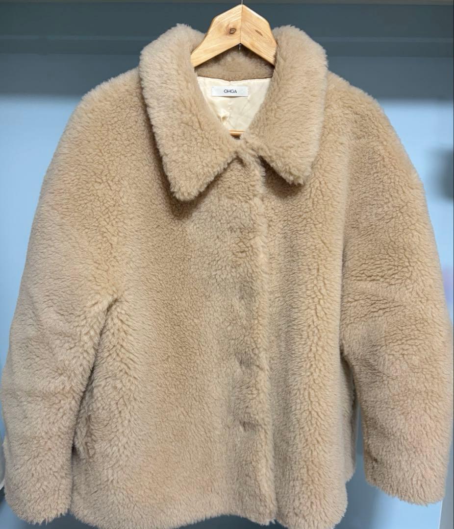 ohga ムートンコート ベージュ Mサイズ - メルカリ