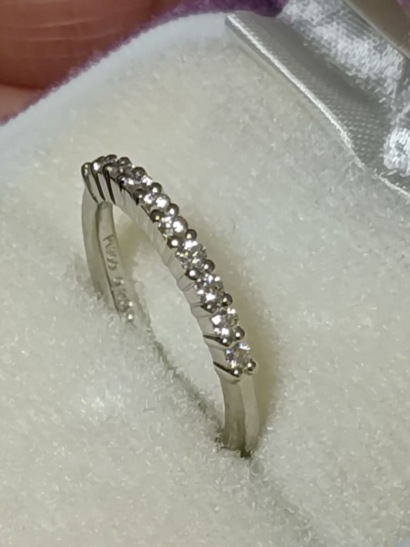 ♡Pt900 ダイヤモンドリング エタニティリング gstv 12号 4.6ｇ