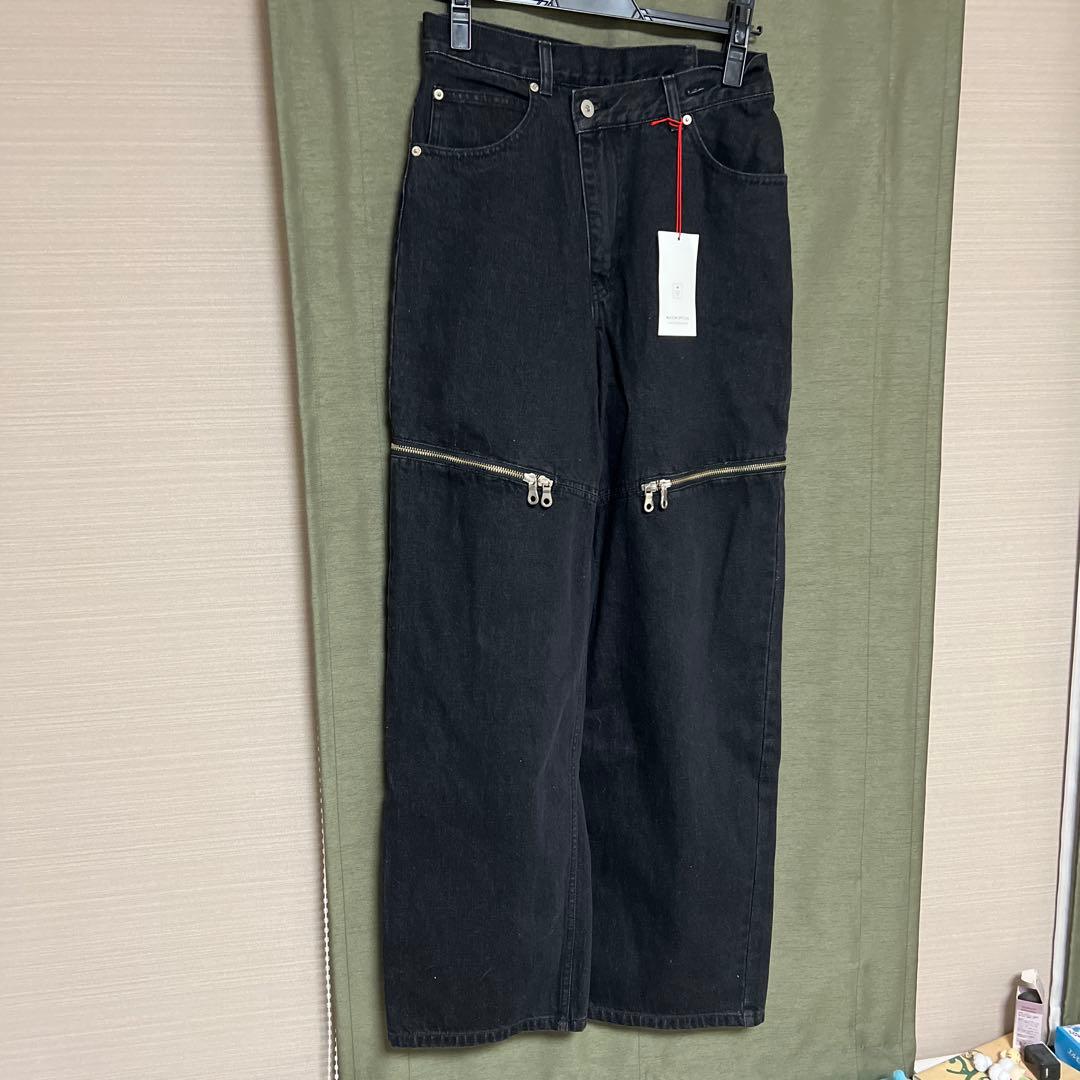 し*お様 試着のみ メゾンスペシャル デニム ファスナー パンツ38 MAISON SPECIAL（メゾンスペシャル） ジーンズ デニム デニムパンツ