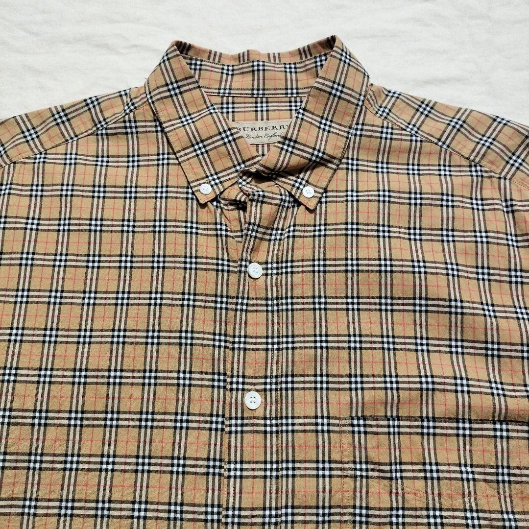 国内正規品 BURBERRY バーバリー ノヴァチェック柄 長袖BDシャツ L BURBERRY - 美品 バーバリー BURBERRY シャツ ロングスリーブ 長袖