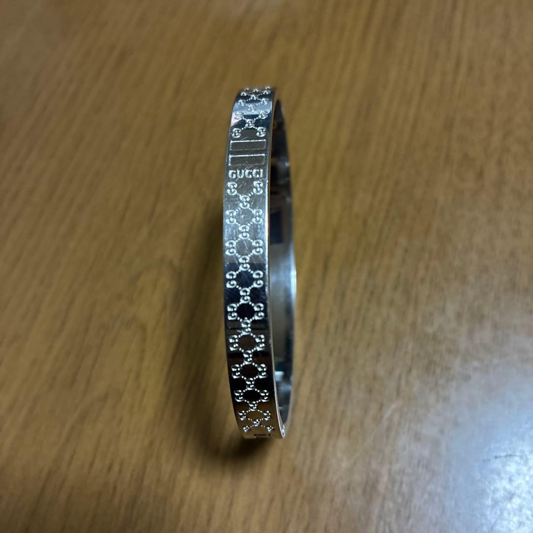 小町様 GUCCI バングル ブレスレット 中古品 楽天市場】GUCCI グッチ ガーデン シルバー スネーク バングル