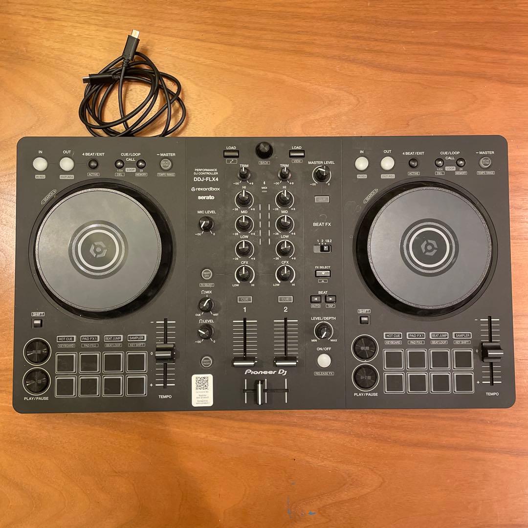 ddj-flx4 Pioneer パイオニア DDJ-FLX4 - マルチアプリ対応2ch DJコントローラー (Black)