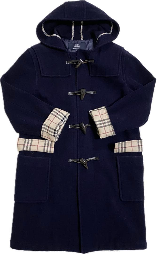 BURBERRY LONDON ダッフルコート　ノバチェック フード　150A 美品】 Burberry / バーバリー | × Gosha Rubchinskiy ノバチェック