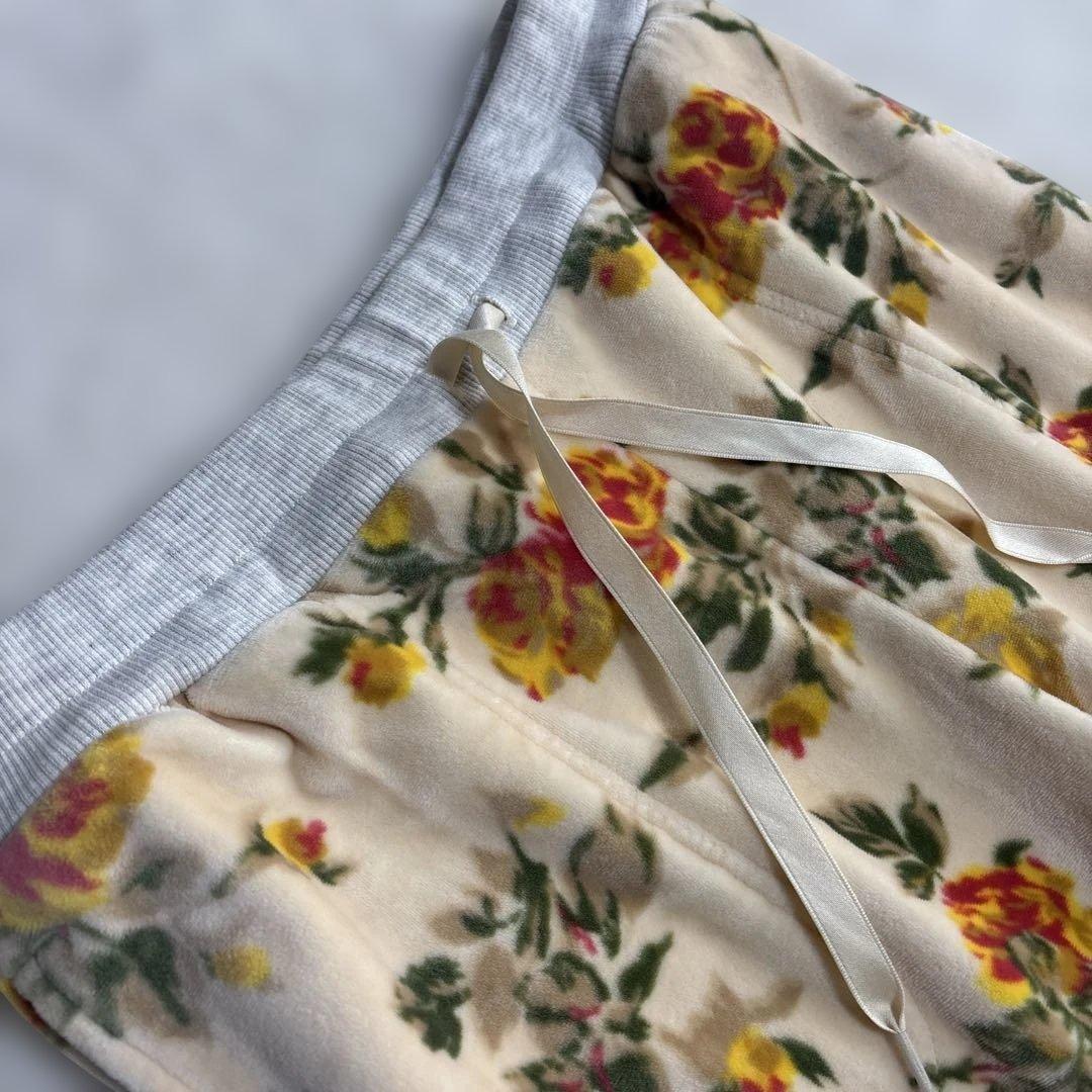 キッドブルー パジャマ ルームウェア セットアップ ストレッチ 花柄