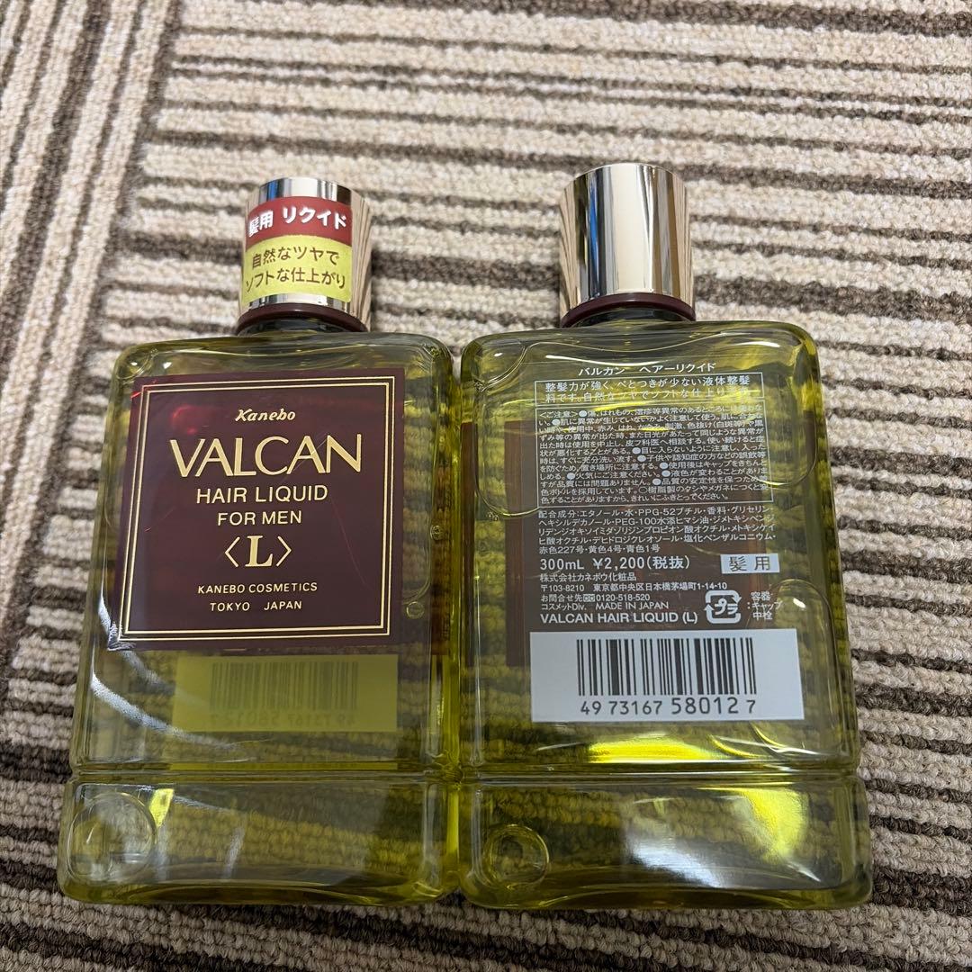 【新品未使用品】カネボウ　バルカン ヘアーリクイド〈L〉男性用 300ml ２本 VALCAN バルカン ヘア-リクイド ( L ) 男性用 300mL : Ms shop online