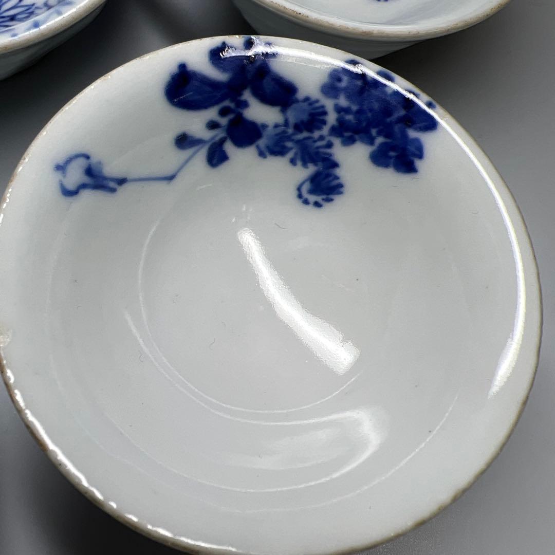 専用 楽亭造 染付煎茶碗5客 口径約6.7㎝ 東Y8-