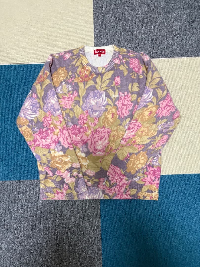 Supreme フローラル クルーネックセーター Supreme シュプリーム 2025AW Flowers Metallic Sweater フラワーズ