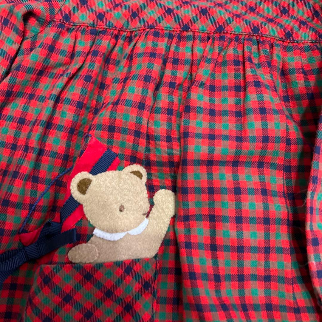 FAMILIAR オリジナルチェック柄 ワンピース 80 - メルカリ