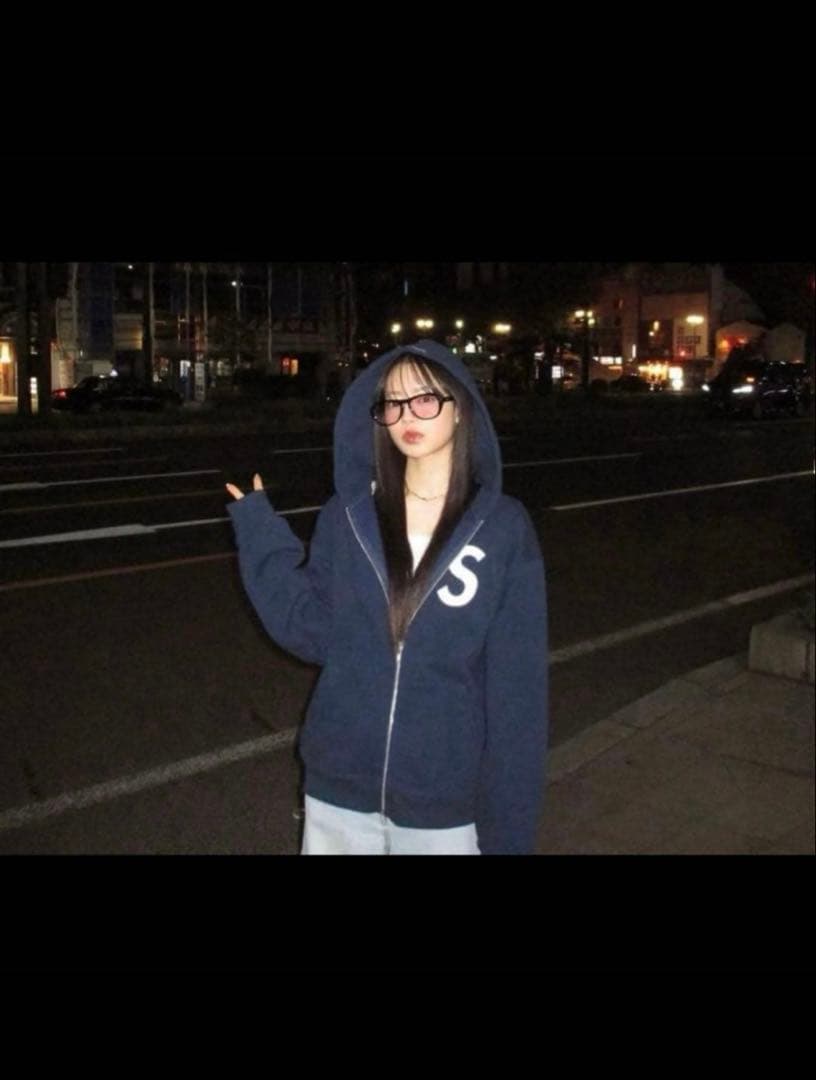 Supreme Sロゴ ジップパーカー ネイビー Supreme(シュプリーム) S Logo Zip Up Hoodieジップパーカー ネイビー