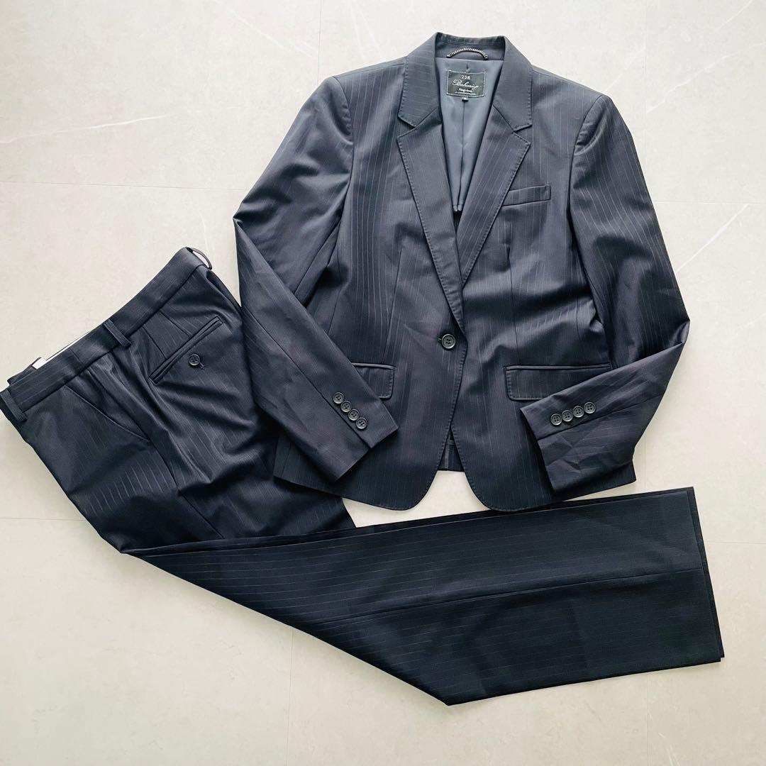 23区 Bahariye ウール ストライプ パンツスーツ 上下 44
