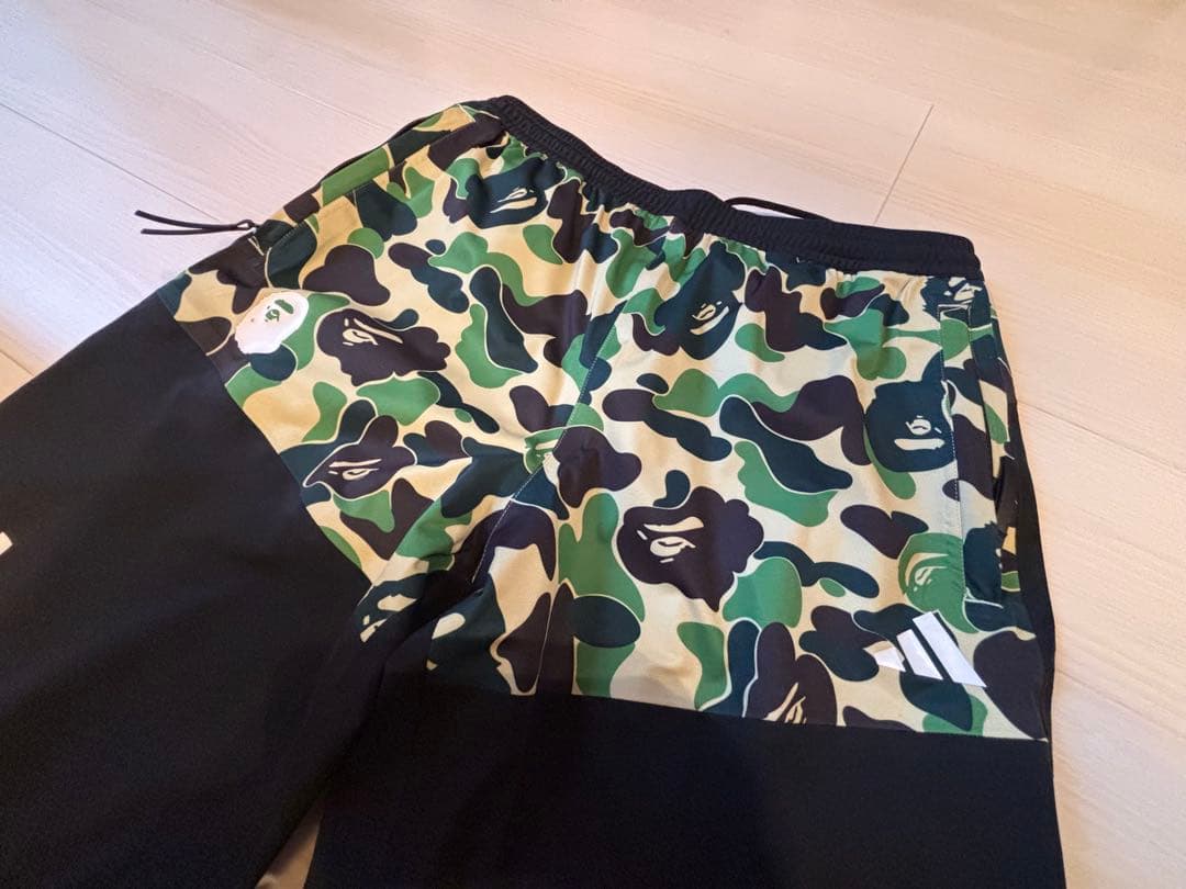 adidas × A BATHING APE 限定カモフラ柄パンツ Mサイズ Mサイズ × 限定