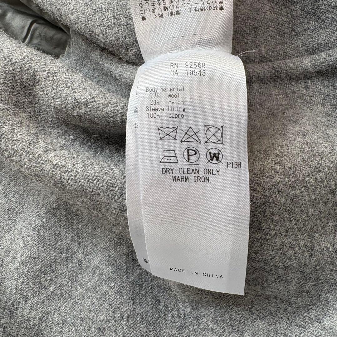 極美品 23AW 定価7万円 23区 ウールカシミヤリバーコート 44 ロング