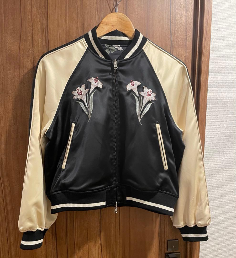 リリーブラウン　LILY BROWN ケイタマルヤマ　コラボ　スカジャン LILY BROWN×KEITA MARUYAMA】エンブロイダリーリバーシブルスカジャン