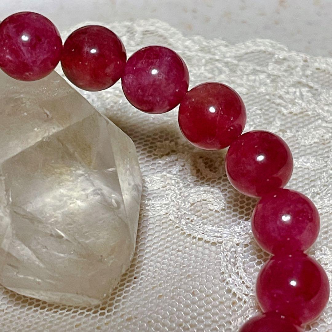 ns04》希少 ルベライト(レッドトルマリン)8mmブレスレット - メルカリ