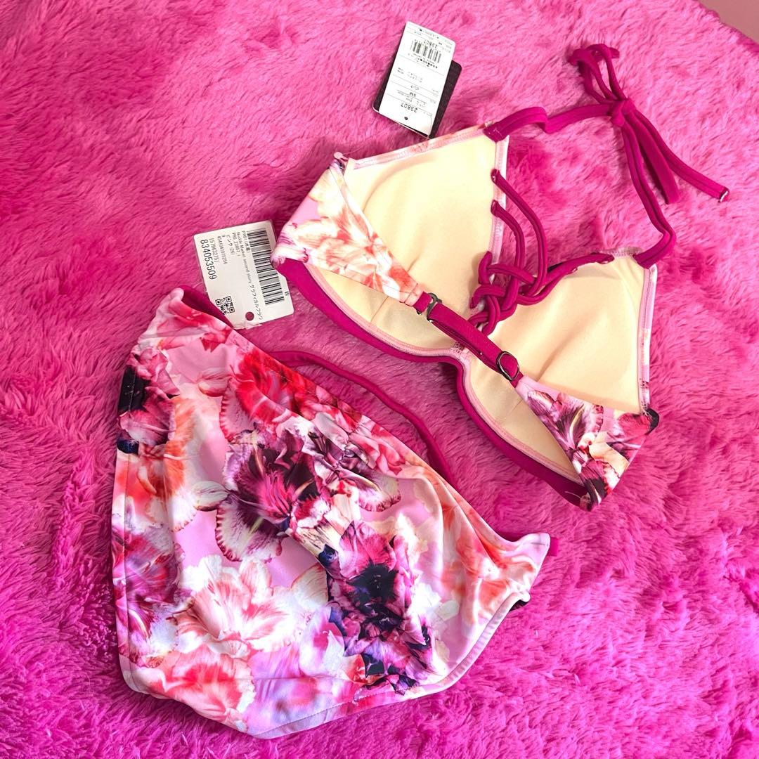 dia系 Rady系 花柄ビキニ 水着 ピンク【平成ギャル】Mサイズ 新品未