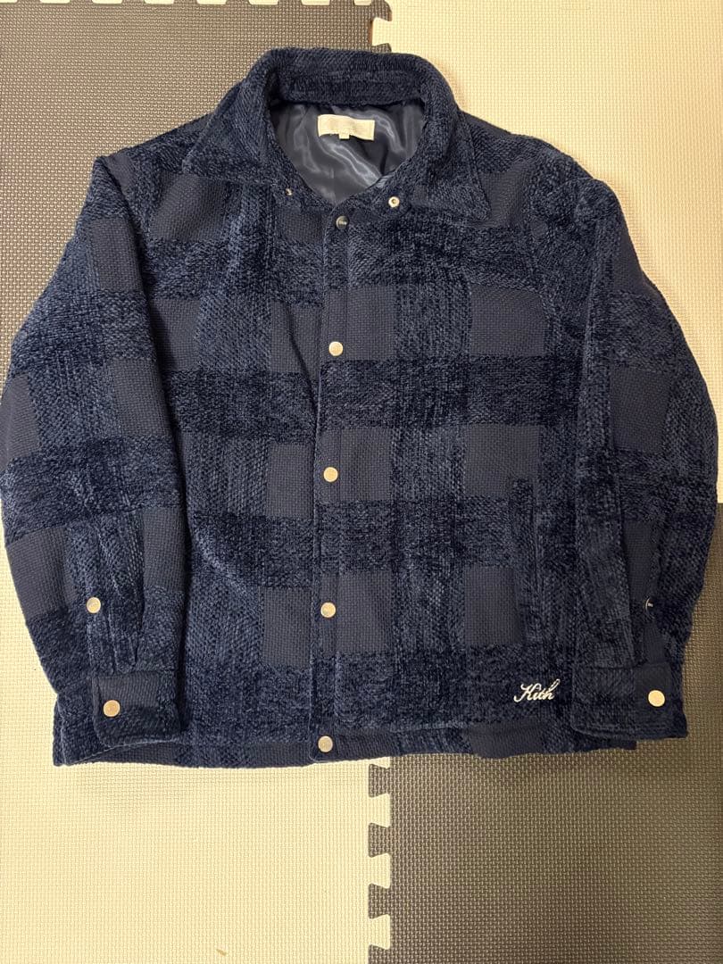 ジャケット・アウター kith ChenillePlaidBrixtonPuffed Jacket Kith Chenille Plaid Brixton Puffed Shirt Jacket - Nocturnal