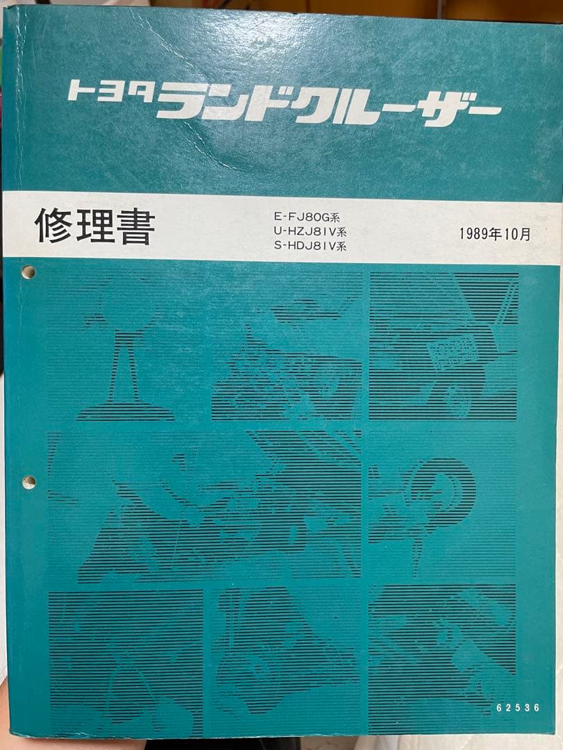 トヨタ ランクル80　修理書 ランドクルーザー80 (80型系) 修理書(本編)+新型車解説書 計2冊セット