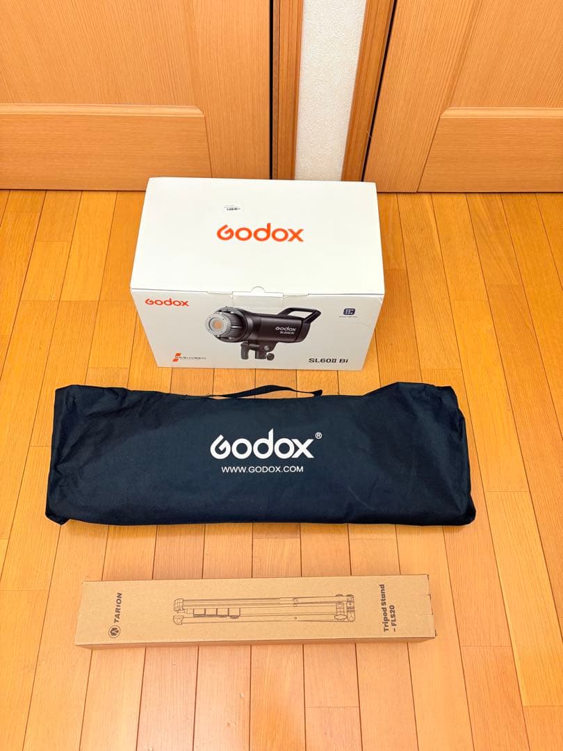 LEDライト GODOX SL60II Bi スタンド&ソフトボックス付 - メルカリ