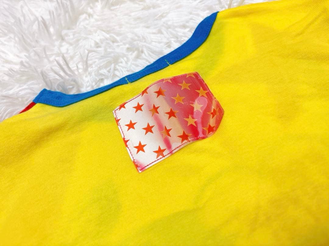 希少 エンジェルブルー平成女児 スパンコール総柄y2k 平成レトロ