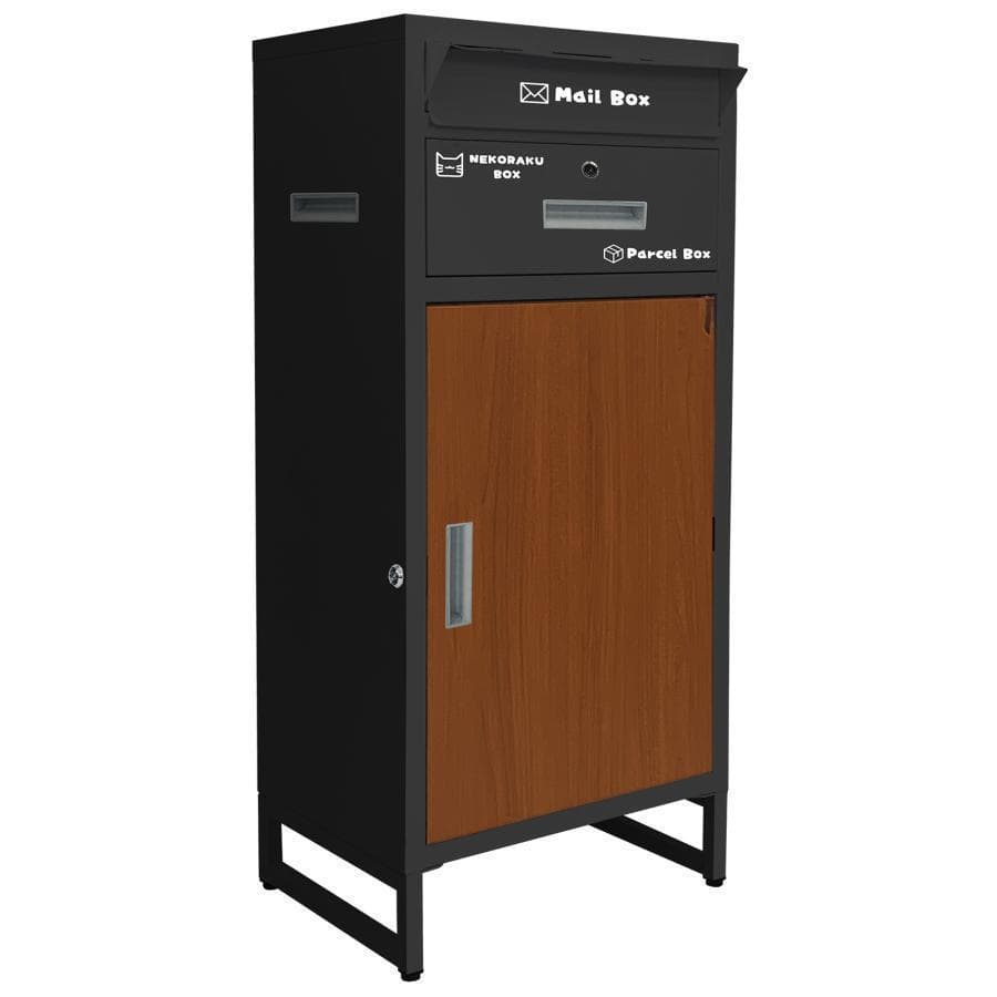 B1827宅配ボックス 戸建 後付け大型 一体型 大容量 ポスト 郵便受け 宅配ボックス 戸建て ポスト一体型 後付け 大型 大容量 2段 セト