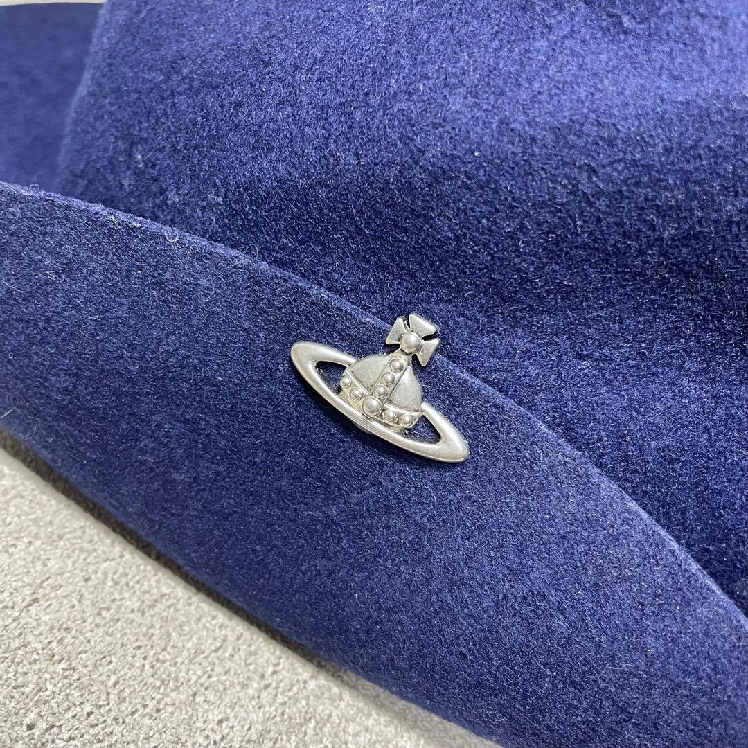 Vivienne Westwood オーブ ウールフェルトハット ネイビー 帽子 - メルカリ