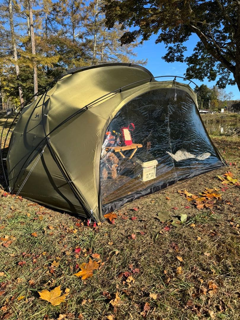 TOMOUNTドーム型キャンプテント オリーブグリーンTOMOUNTドーム型