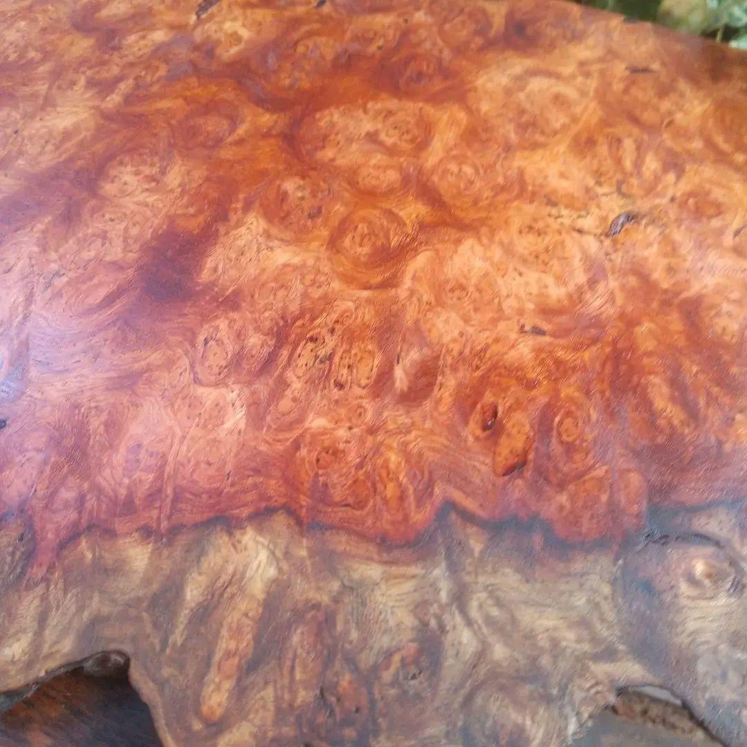 花梨瘤極上杢 紅白 玉杢 葡萄杢 一枚板 花台 飾り台 - メルカリ