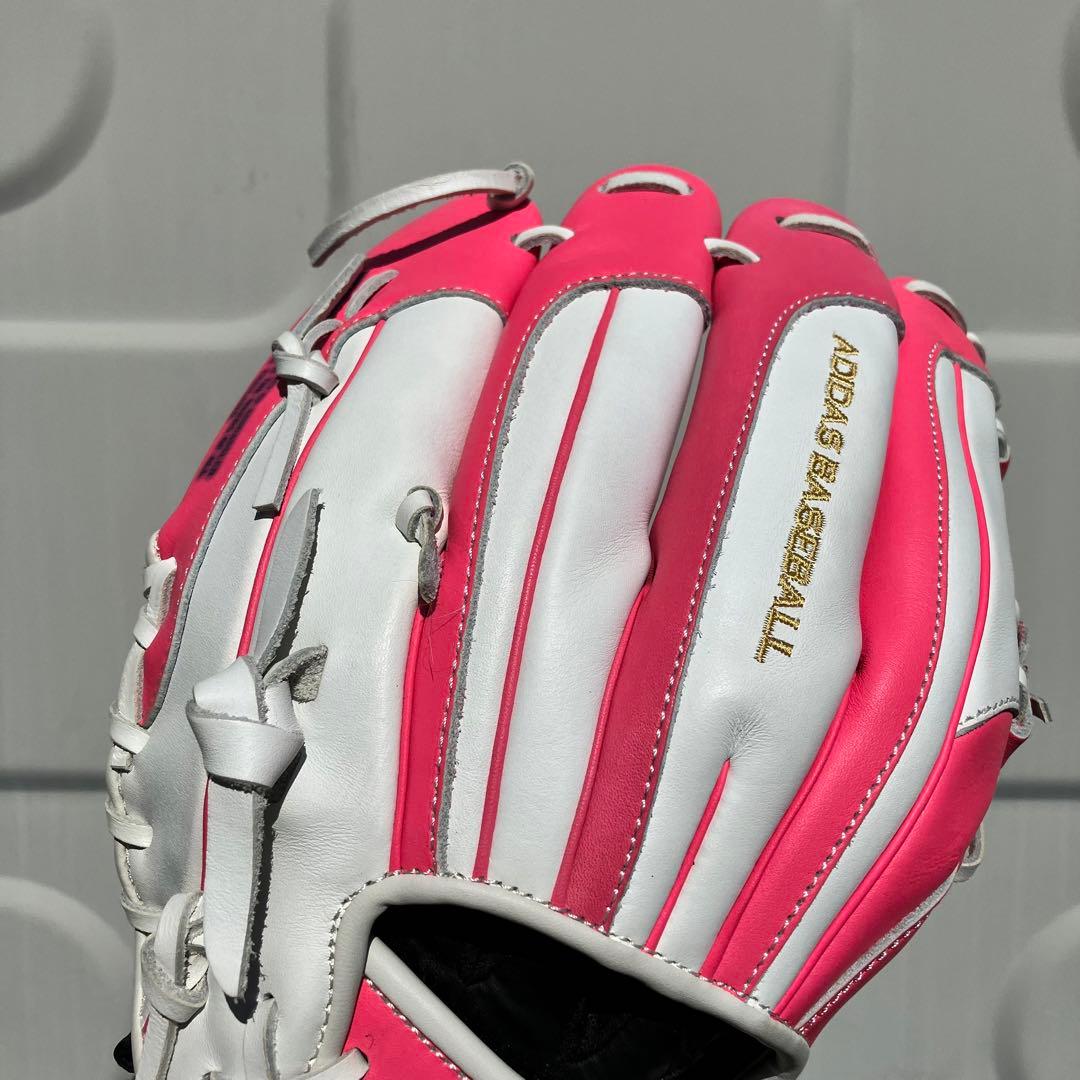 一般 軟式 グローブ オールラウンド 大人用 アディダス ピンク