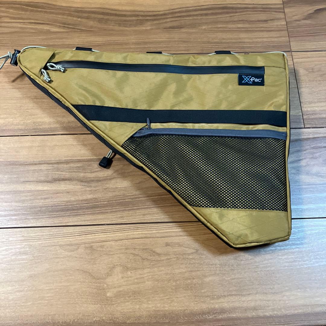 ハンドメイドフルフレームバッグ　X-PAC コヨーテブラウン　43.5cm