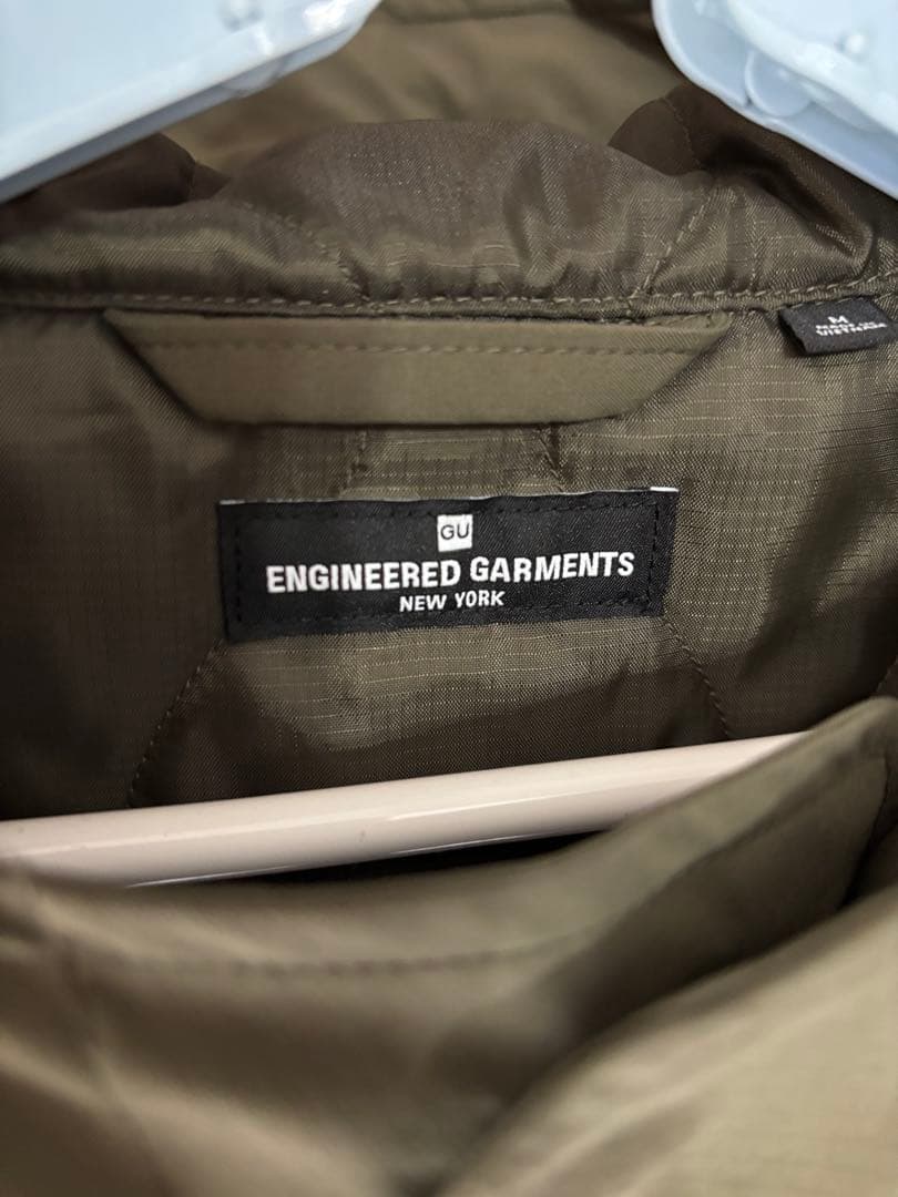 GU×ENGINEERED GARMENTS パデッドシェルパーカ オリーブ M - メルカリ