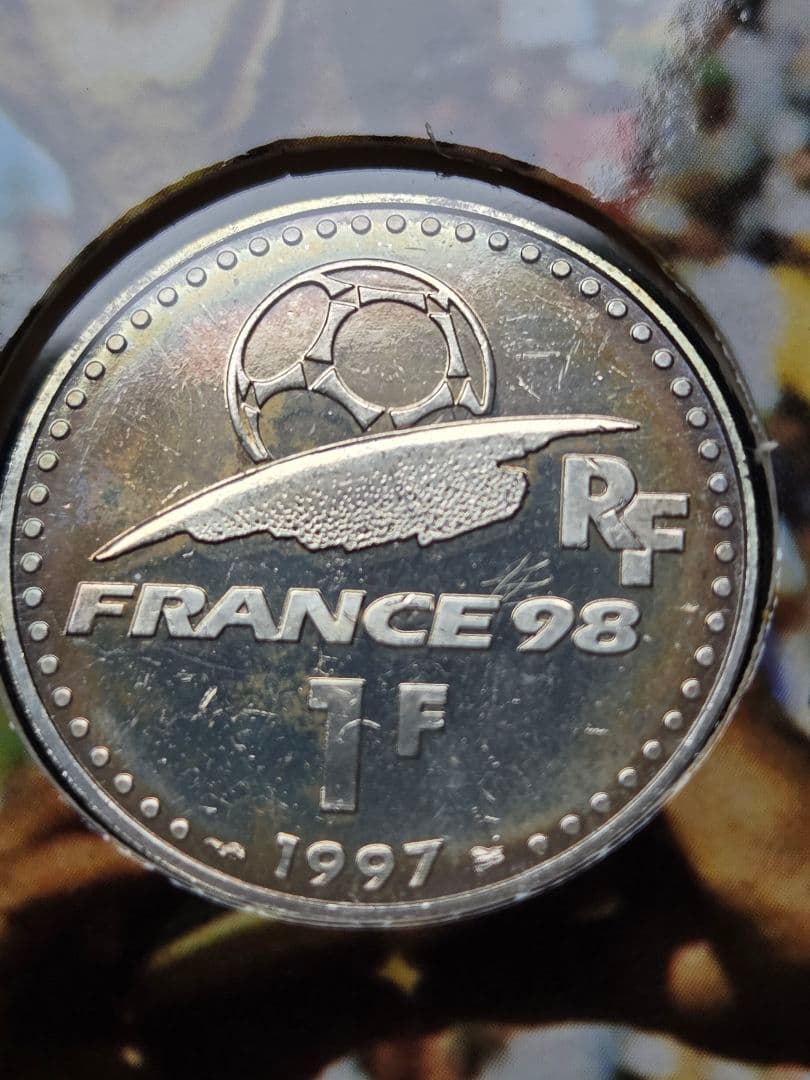 フランス98年ワールドカップ記念銀貨 - メルカリ
