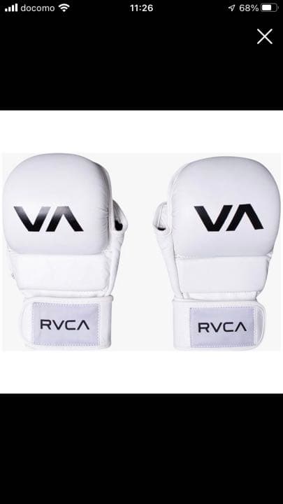 RVCA ルーカ オープンフィンガー グローブ 白 - メルカリ