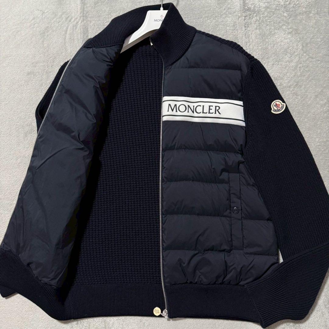MONCLER モンクレール ハイブリッドダウン カーディガン 22年製 XL MONCLER（モンクレール） CARDIGAN カーディガン ニット ダウン