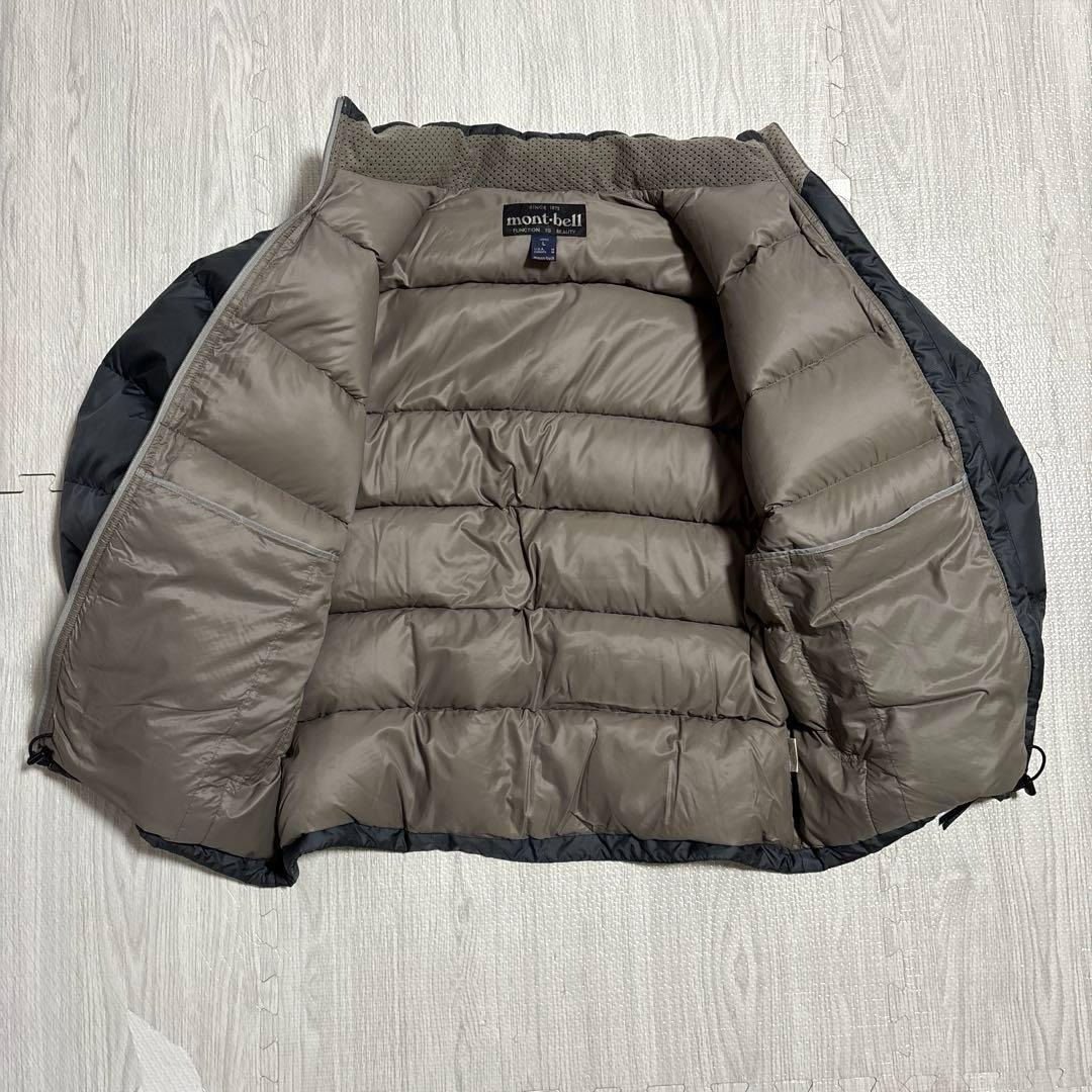 mont-bell 旧タグ ライトアルパイン ダウンジャケット グレー ブラック