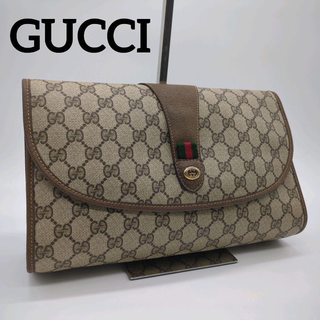 人気モデル・美品】グッチ☆クラッチバッグ スプリーム シェリーライン