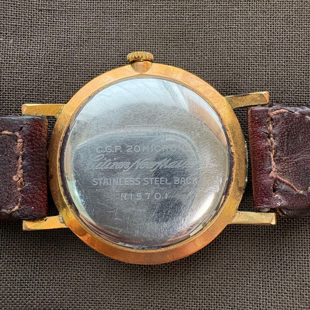 シチズン ニューマスター 21石 手巻き アンティーク時計 1960年代