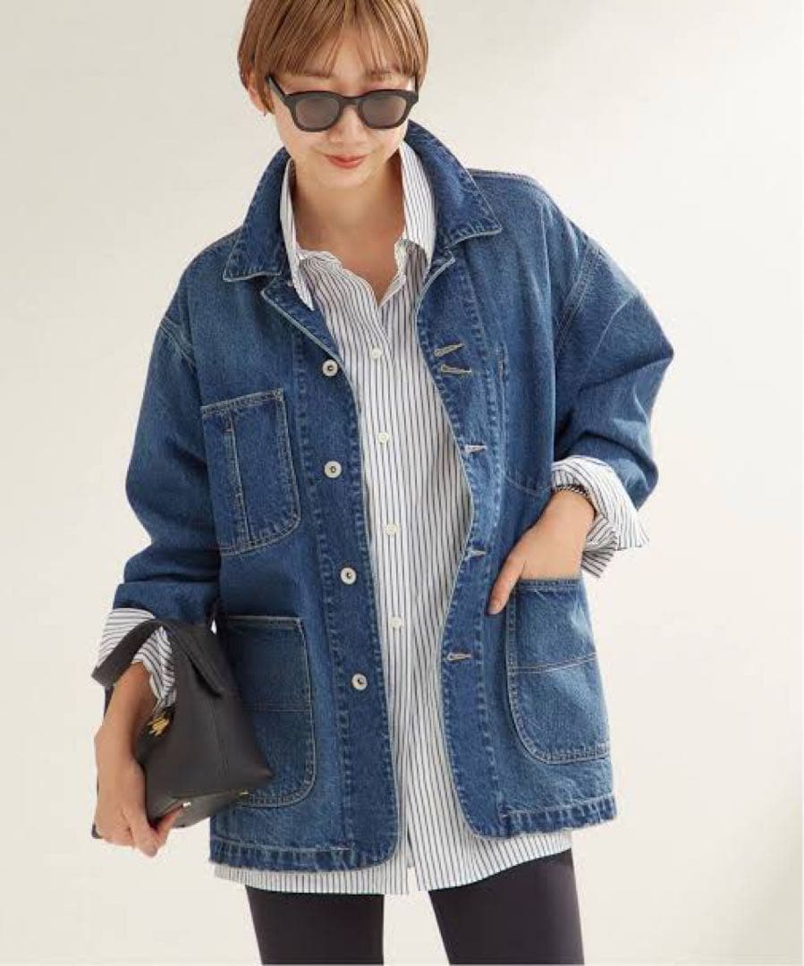 Plage新品紙タグ付き⭐️coverallデニムカバーオールジャケット - メルカリ